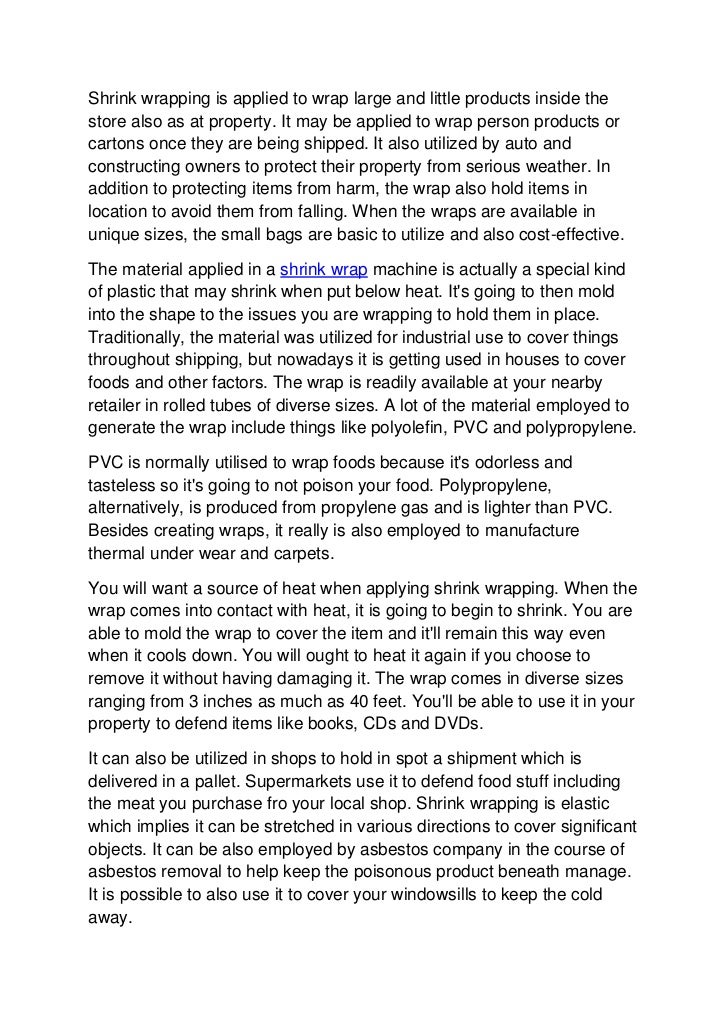 Shrink Wrap