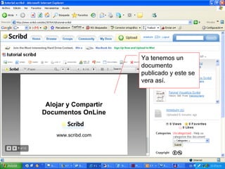 Ya tenemos un
documento
publicado y este se
vera así.
 