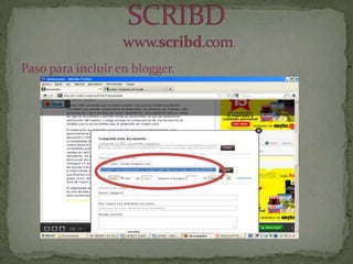Paso para incluir en blogger.
 