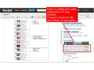 Copiar el código para luego
embeberlo en el blog
(Embed).
O copiar la dirección URL
para enlazar el documento.
 
