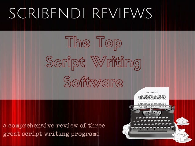 best free script writing software
