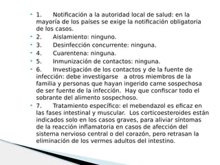  1. Notificación a la autoridad local de salud: en la
mayoría de los países se exige la notificación obligatoria
de los c...