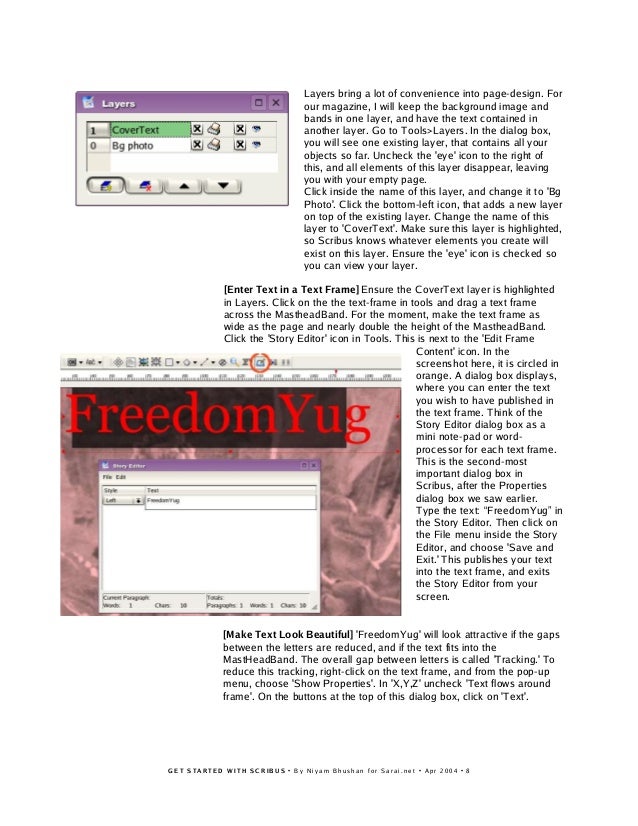 scribus tutorial scribus tutorial