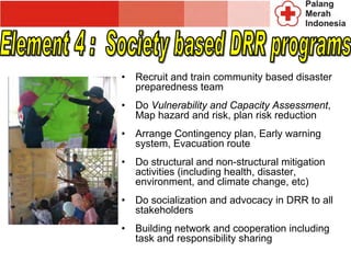 Indonesia - disaster risk reduction - Red Cross/Palang Merah | PDF