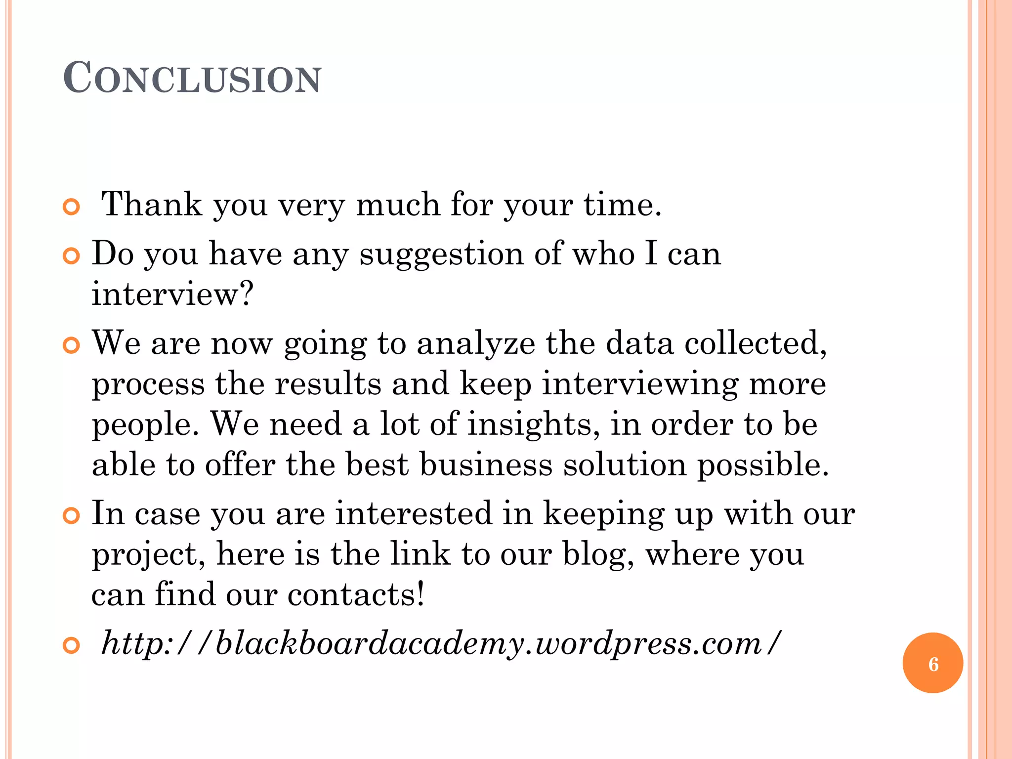 Interview script ppt