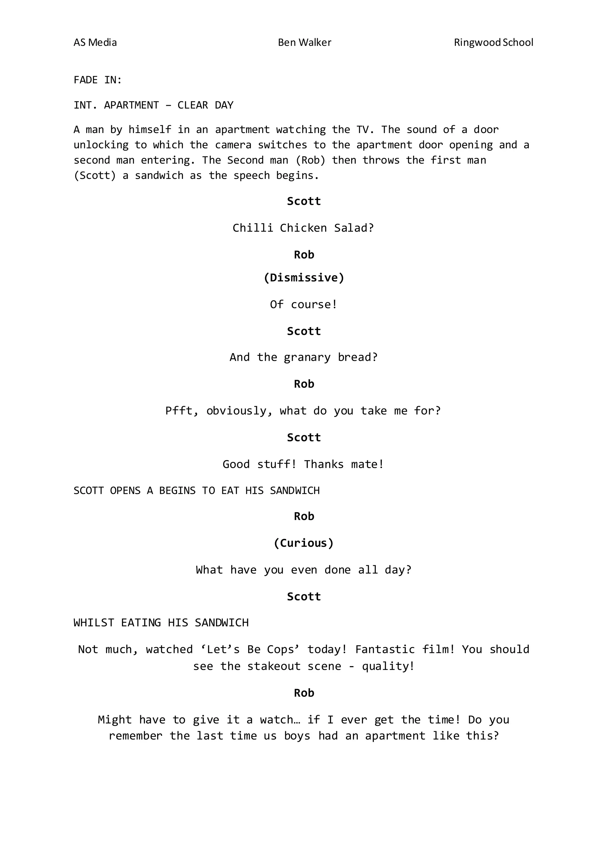 Script | PDF | Free Download
