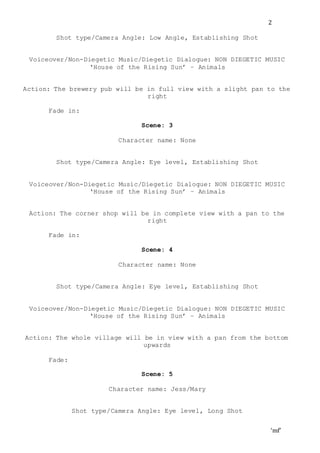 Soap Opera Script Style A level media studies soap opera script | PDF