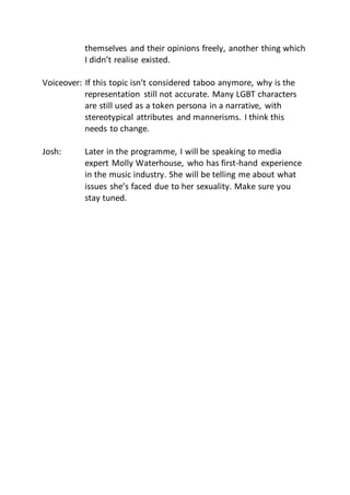 Script for documentary | DOCX