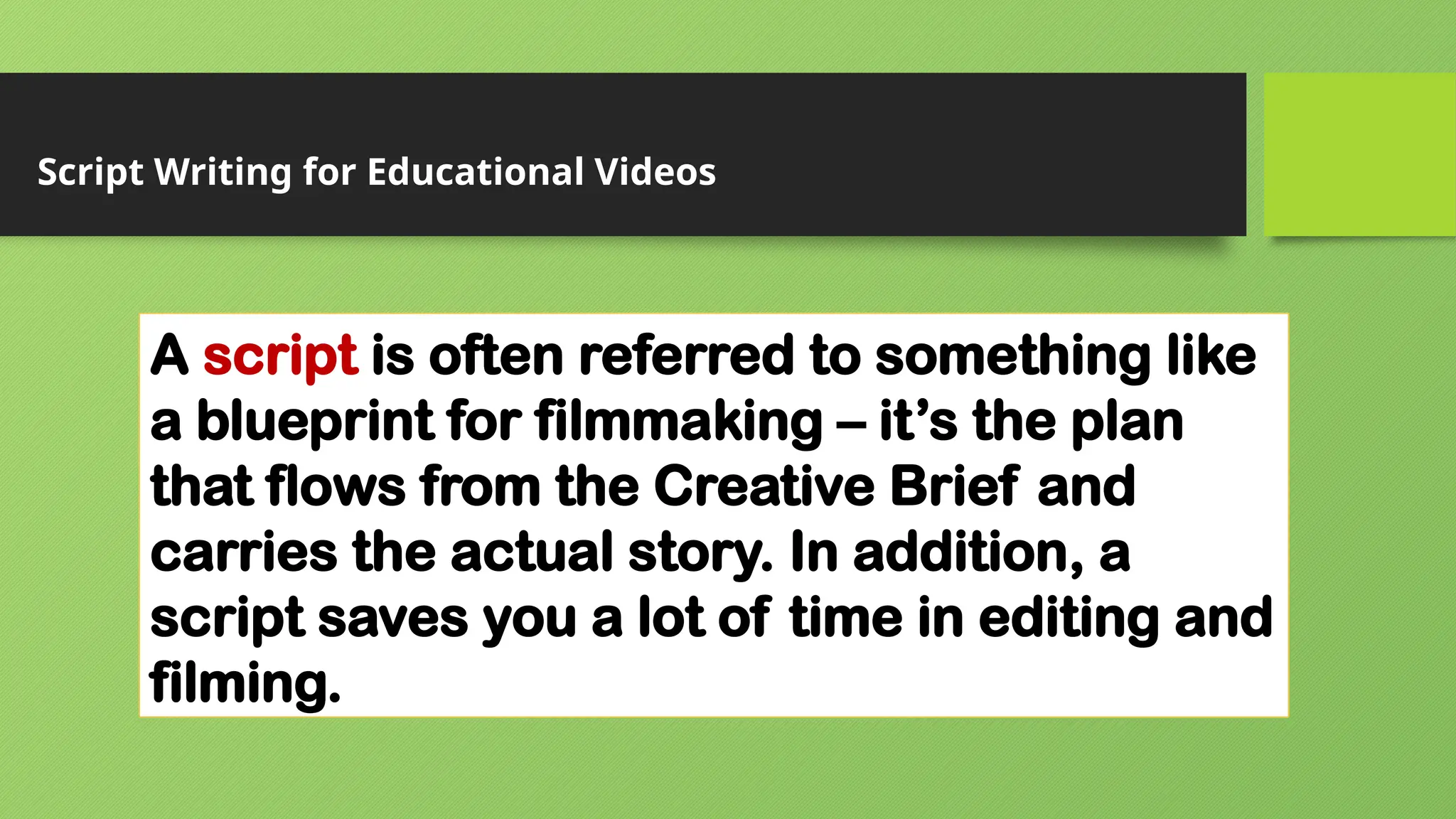 Script-Writing for Educational Video lesson.pptx