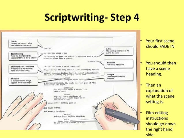 Script writing for level 1 | PPTX | Screenwriting | Content Production