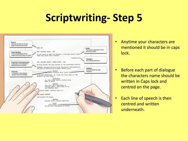 Script writing for level 1 | PPTX | Screenwriting | Content Production