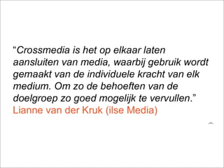 Crossmediaal uitgeven