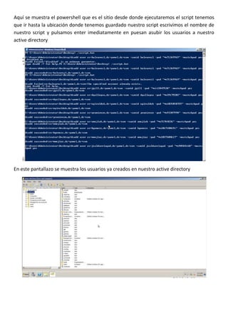 Script active directory | DOCX