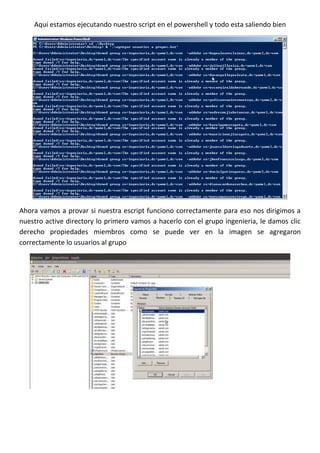 Script active directory | DOCX