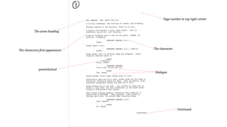LO1 - script analysis task - media work 2024 | PPTX