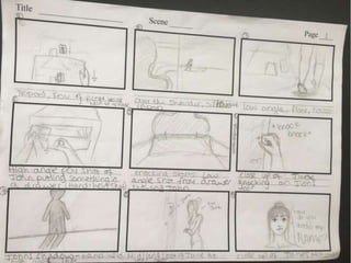 Script and storyboard