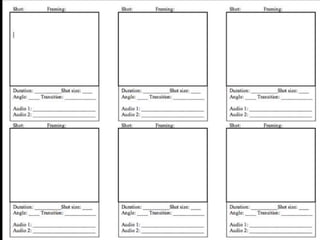 Script and storyboard | PPTX