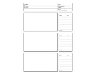 Script and storyboard | PPTX