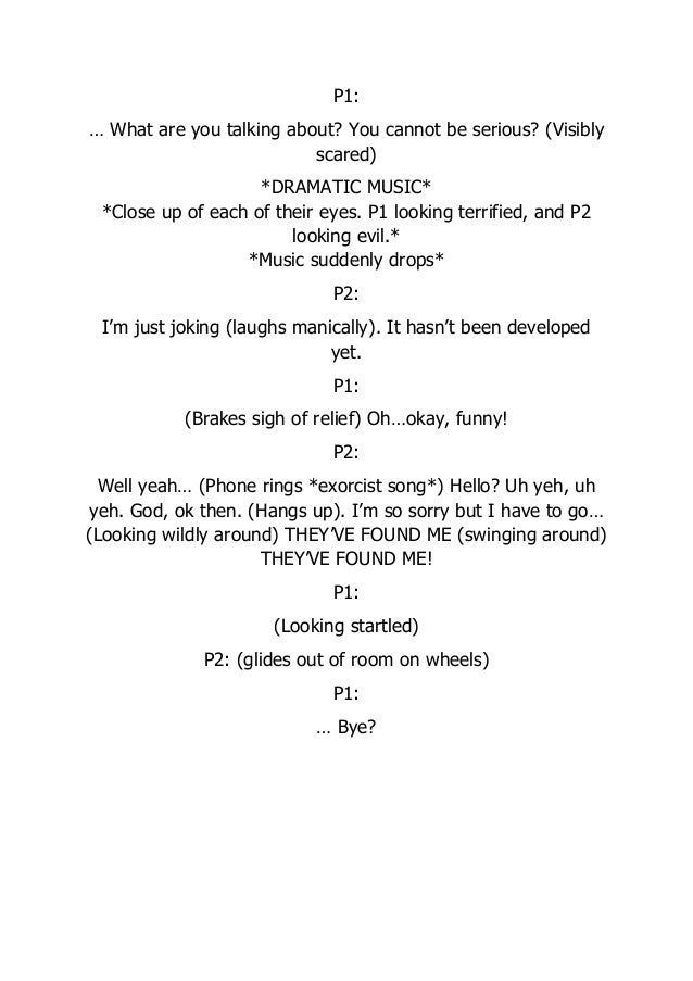 Blind date script essay picture