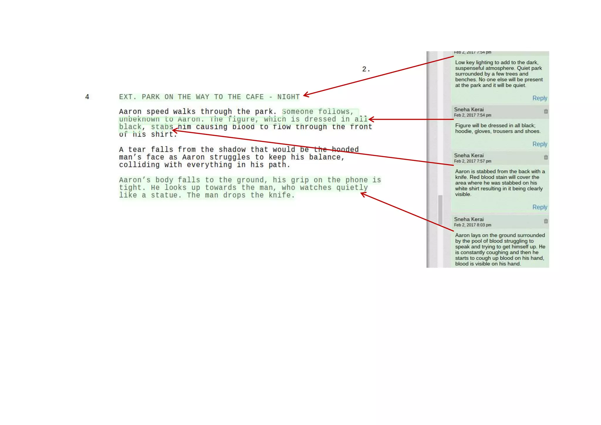 Script-blocking Production Designer Sneha