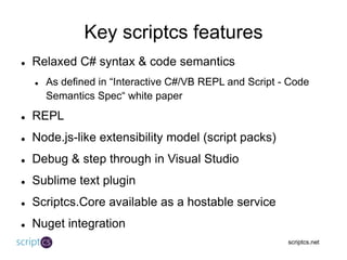 Introduction to Scriptcs | PDF