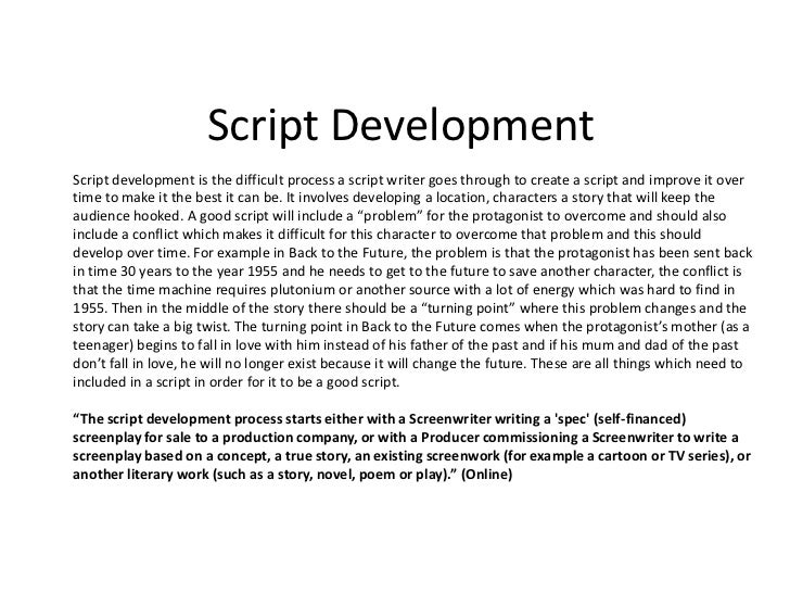 script development 2