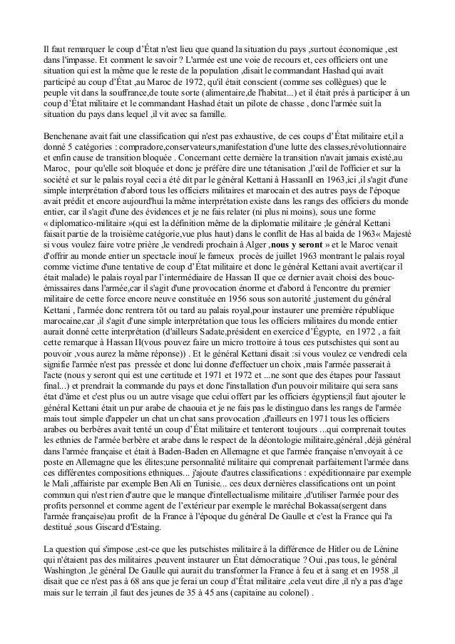 définition d'un coup d'etat militaire