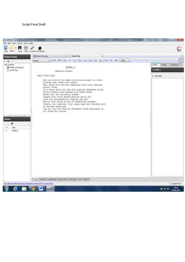 Script final draft