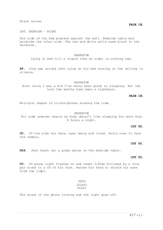 final draft example script final draft example script