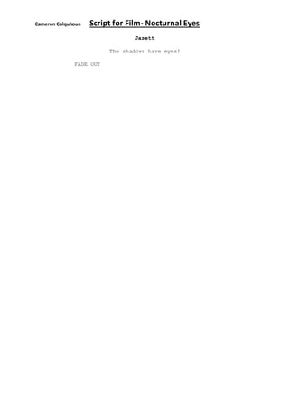 Script for film | DOCX