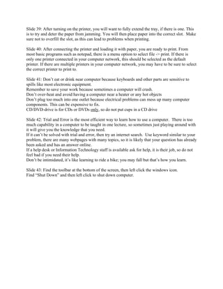 Introduction to Computers Script | DOC