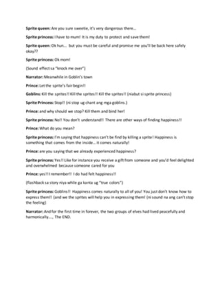 "Sprites' Fair" (script) (musical) | DOCX | Computer Animation ...