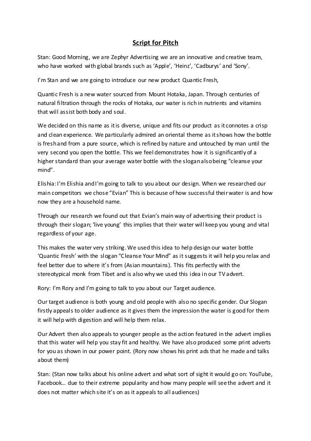 Famous movie pitches examples image