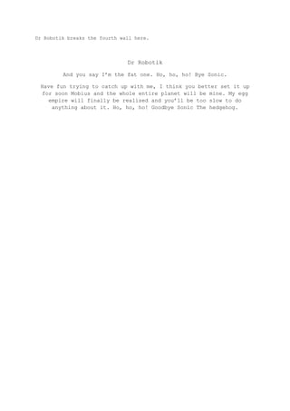 Script for sonic the fat hedgehog | DOCX