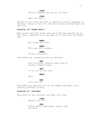 Script Hiddles Script hide and seek 5 | PDF
