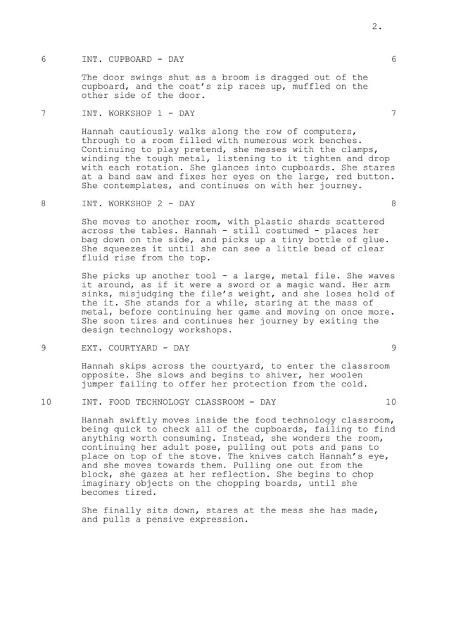 Script Draft Five | PDF | Needlework | Arts and Crafts