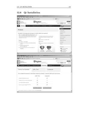 12.8 QT INSTALLATION        143



12.8      Qt Installation
Qt installation
 