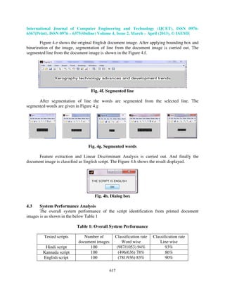 Script identification from printed document images using statistical ...