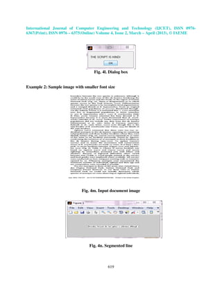 Script identification from printed document images using statistical ...