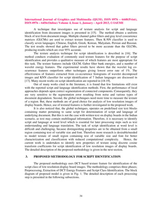 Script identification using dct coefficients 2 | PDF