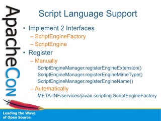 Scripting Yor Java Application with BSF3