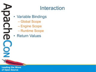 Scripting Yor Java Application with BSF3