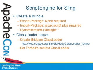 Scripting Yor Java Application with BSF3