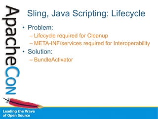Scripting Yor Java Application with BSF3