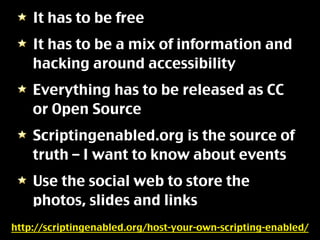 Scripting Enabled at Georgia Tech