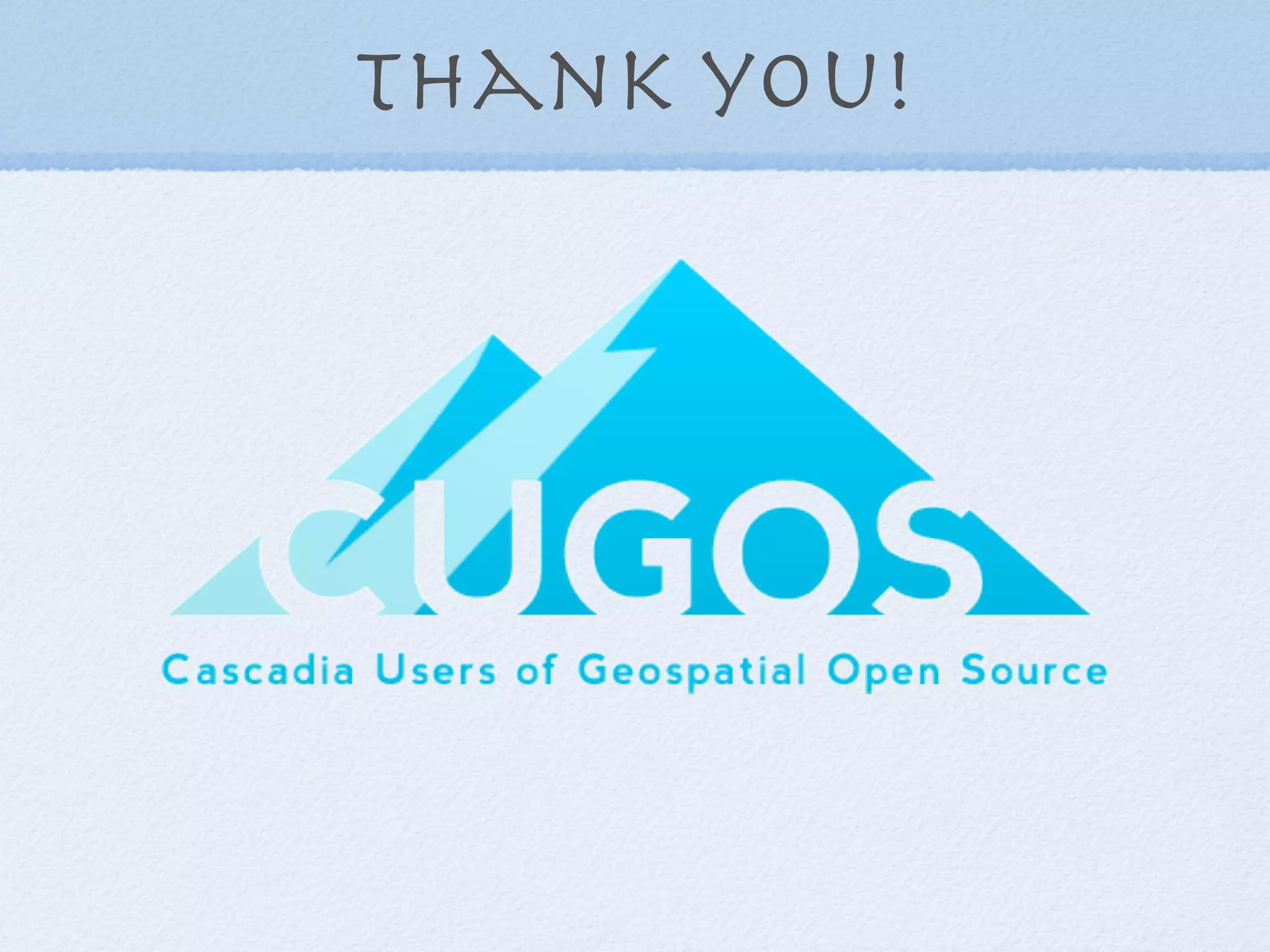 Thank you!
 