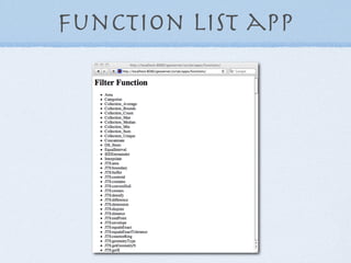 Function List app
 