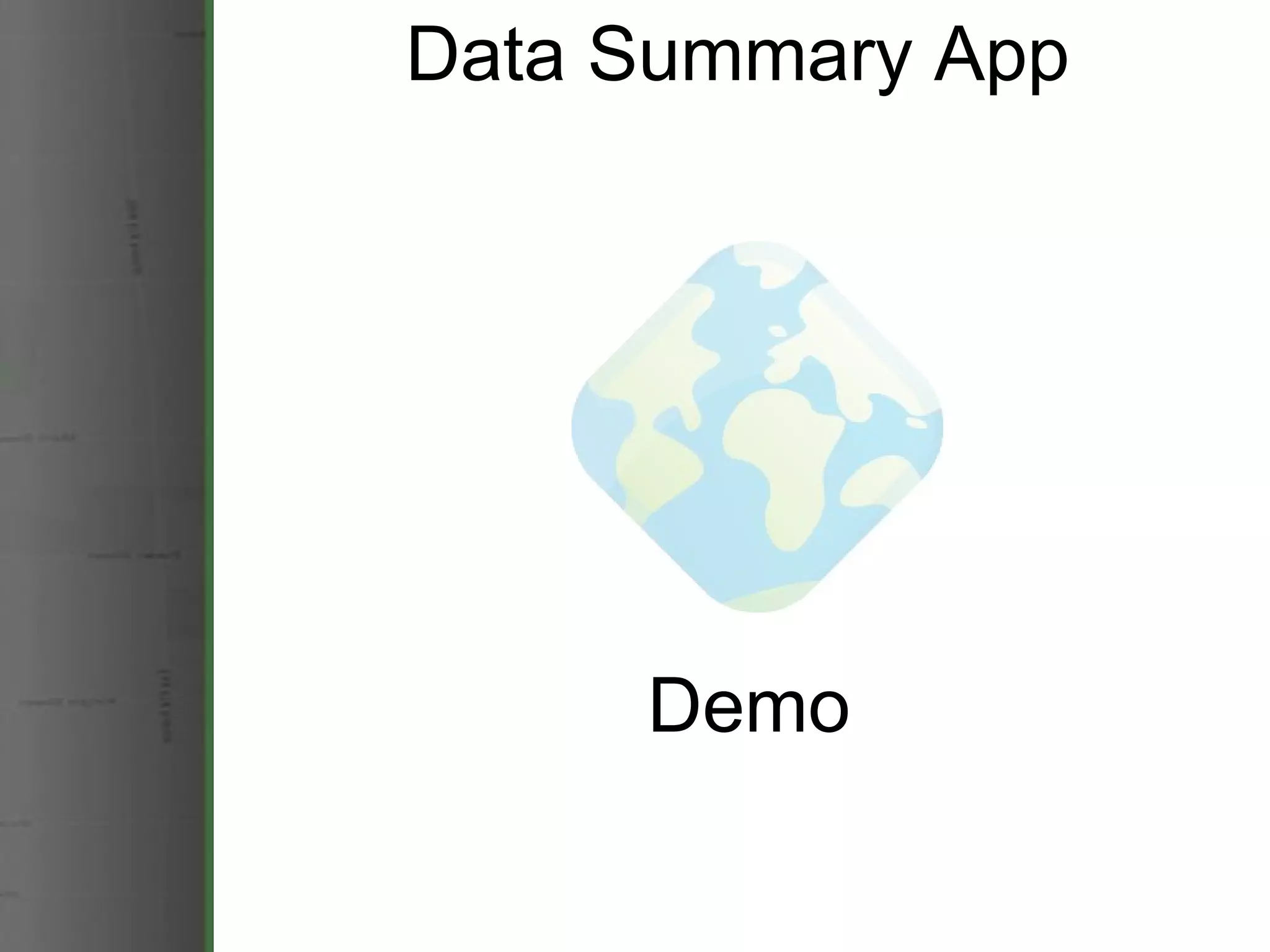 Data Summary App Demo 