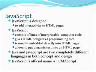 Scripting languages | PPT