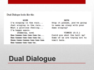 Dual Dialogue

 